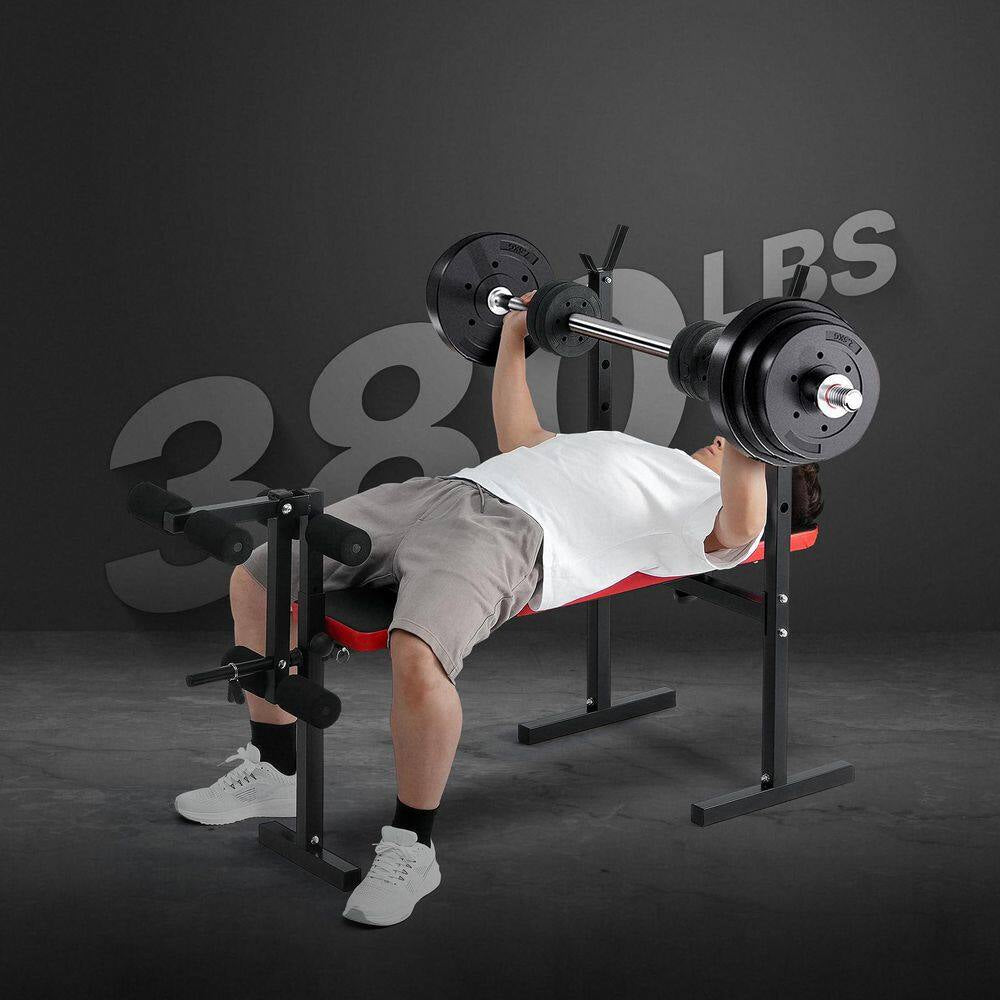 Weight Bench, Multi-Functional Adjustable Weight Bench Press for Full Body Workout, 380 Lbs. Bench with Quick Folding