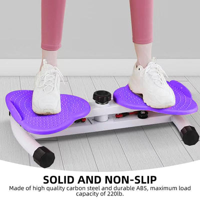 AMLANG Women'S Waist Twisting Board with Loop Resistance Bands 300 Lbs Weighting Ab Machine Core Workout Equipment Home Exercise Board