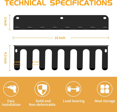 Gym Equipment Storage Rack - Multi-Purpose Home Gym Organization Storage Wall Mo