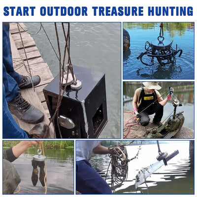 Fishing Magnet,350Lbs Strong Magnet Fishing, Magnetic Fishing Magnets, Rare Earth Magnet with Countersunk Hole Eyebolt for Retrieving Items in Lake, Beach, Lawn