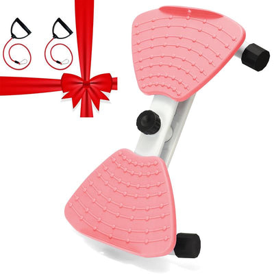 AMLANG Women'S Waist Twisting Board with Loop Resistance Bands 300 Lbs Weighting Ab Machine Core Workout Equipment Home Exercise Board