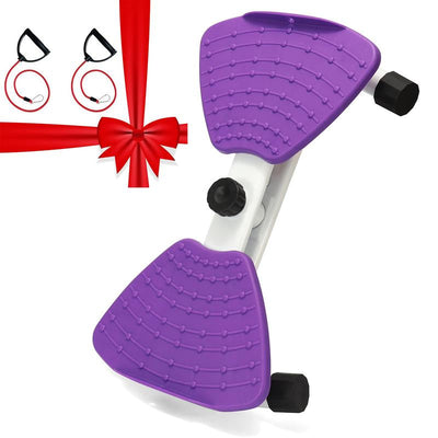 AMLANG Women'S Waist Twisting Board with Loop Resistance Bands 300 Lbs Weighting Ab Machine Core Workout Equipment Home Exercise Board