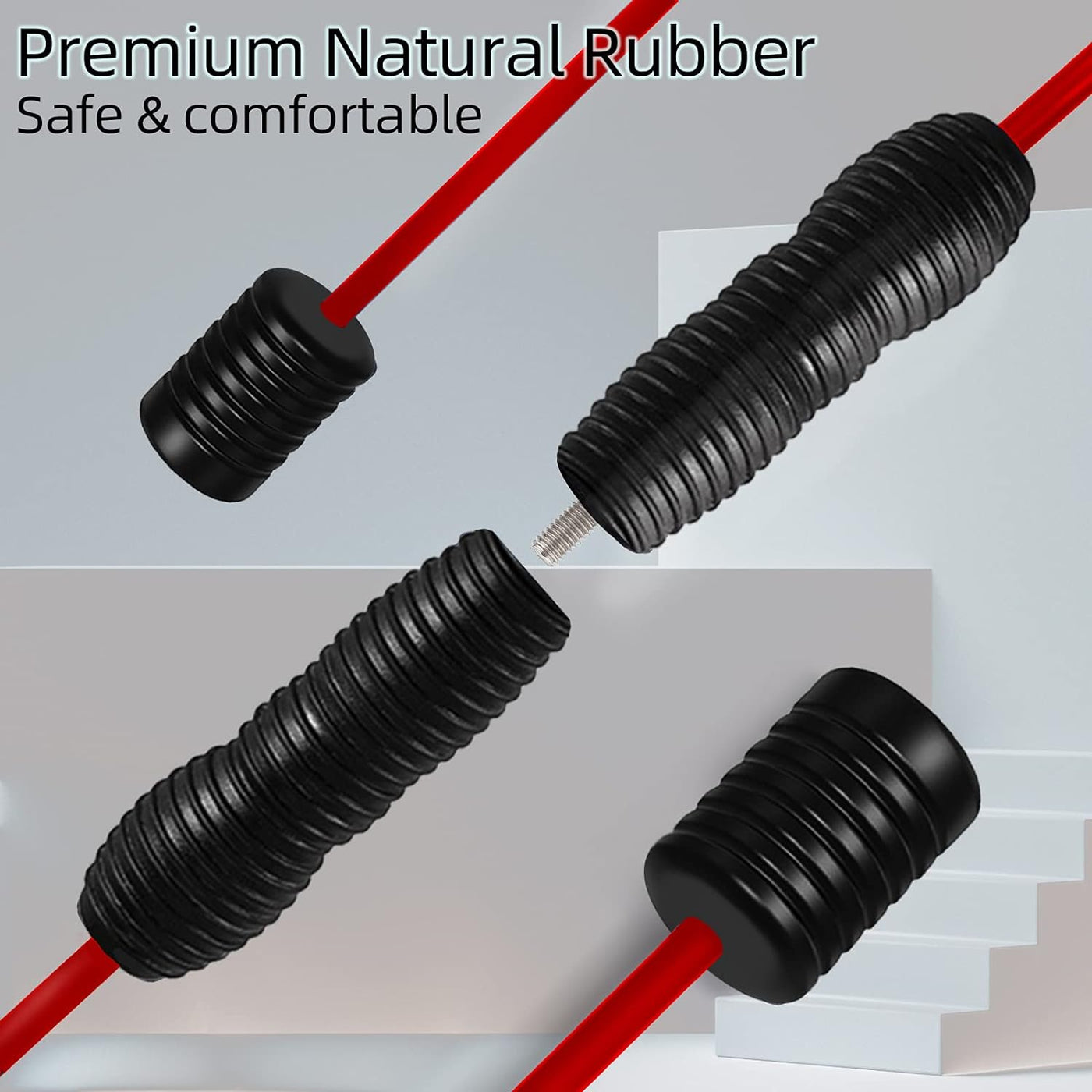 Elastic Fitness Bar, High-Frequency Vibration Workout Bar Total Body Exercise Strength Training Bars for Frozen Shoulder Physical Therapy, Aerobics, Yoga, Pilate, Resistance in Home Gym