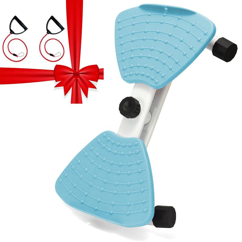 AMLANG Women'S Waist Twisting Board with Loop Resistance Bands 300 Lbs Weighting Ab Machine Core Workout Equipment Home Exercise Board