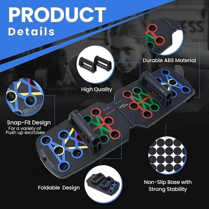 Collapsible Pushup Plate, Fitness Equipment, Exerciseequipment, Fitness Accessories, Home Fitness Pushuprack, Home Fitness Equipment, Gifts for Men